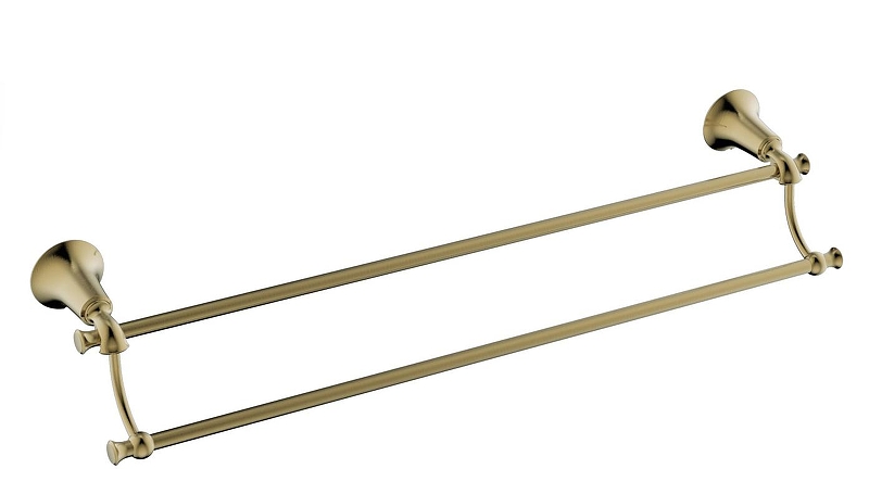 Полотенцедержатель Kaiser Bronze II KH-4008 двойной цвет Бронза