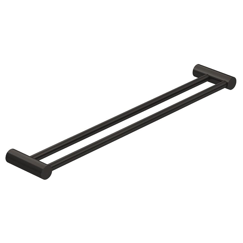 Полотенцедержатель Kludi Vela R 58988N2 двойной цвет Оружейная сталь брашированная