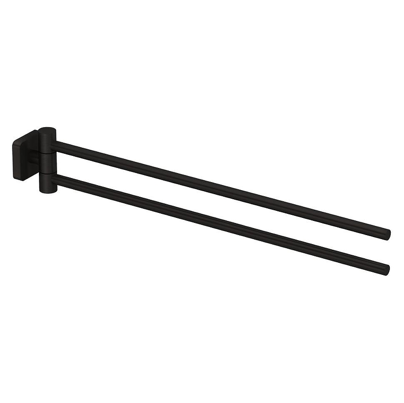 Полотенцедержатель Kludi Vela S 25977N2 поворотный цвет Оружейная сталь брашированная