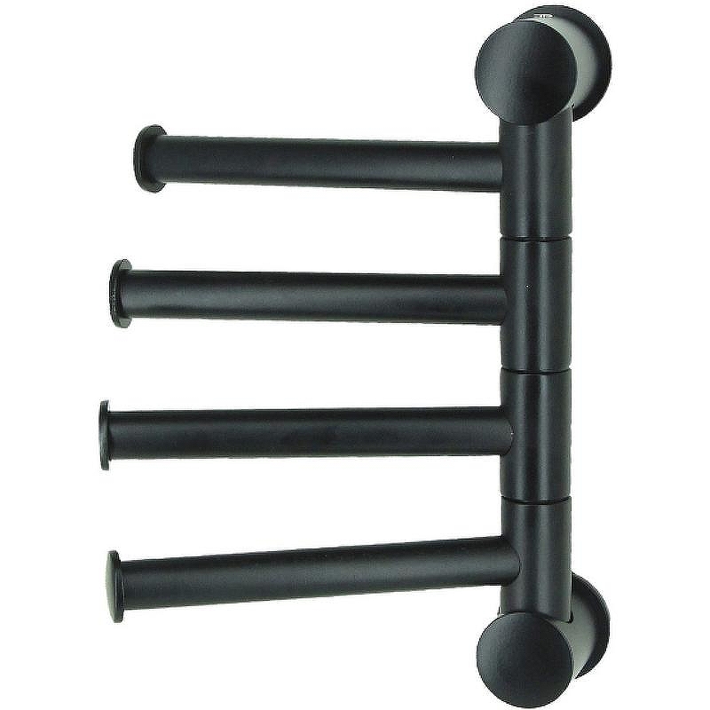 Полотенцедержатель WasserKRAFT K-1054BLACK поворотный цвет Черный матовый