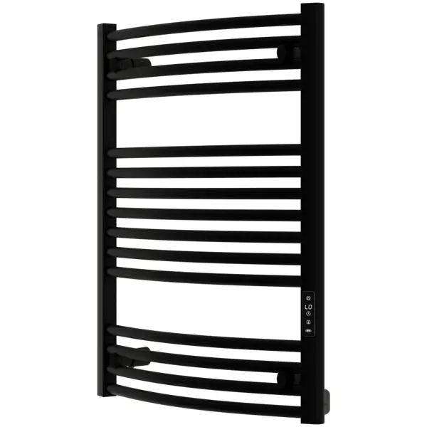 Полотенцесушитель электрический Rifar D-Bend 500x800 мм 160 Вт с терморегулятором лесенка цвет черный