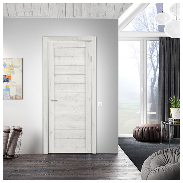 полотно дверное ELDORF Бавария 16-1 Санторини глухое 200х80см ПВХ