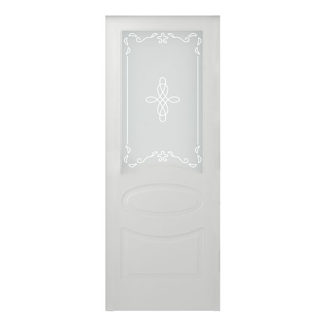 полотно дверное со стеклом Belwooddoors Элина 600х2000 мм белая