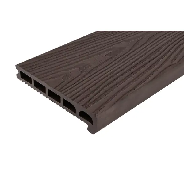 Полуступень пустотелая прямая ДПК T-Decks 35x170x3000 мм цвет венге