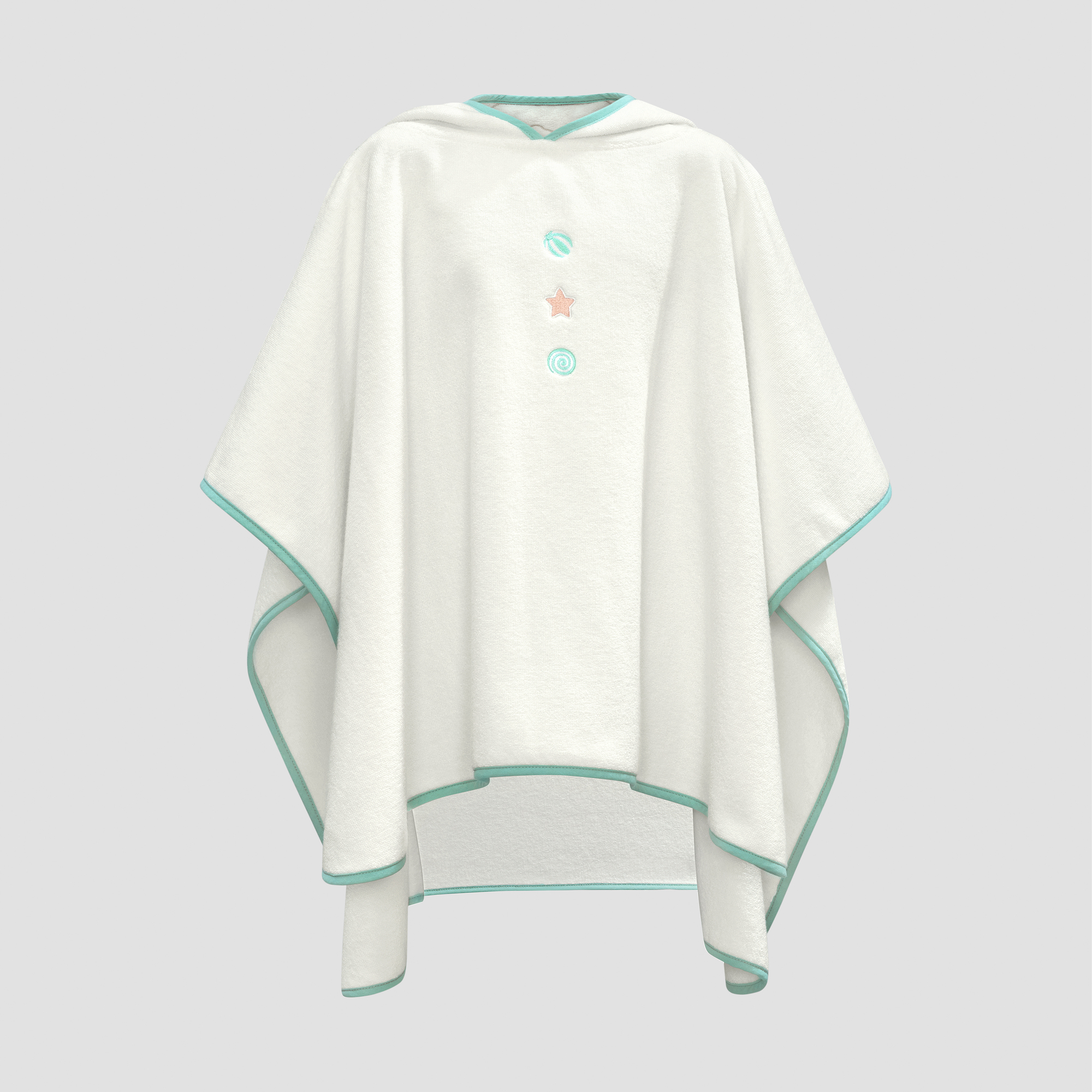 Пончо с капюшоном Togas Kids Циркус белый 70х100 см