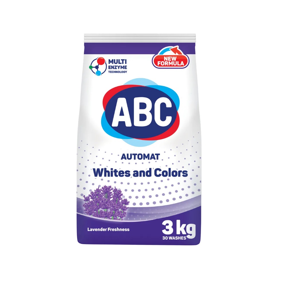 Порошок ABC для стирки белья Лаванда 3 кг