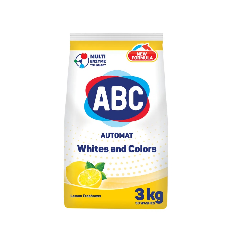 Порошок ABC для стирки белья Лимон 3 кг