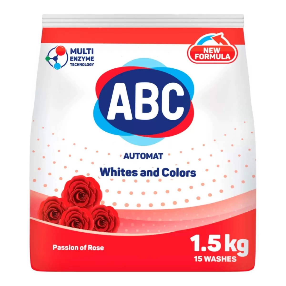 Порошок ABC Роза для стирки белья 1,5 кг