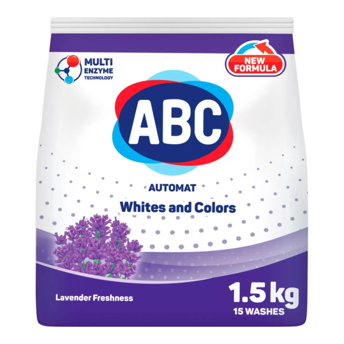 Порошок для стирки белья ABC Лаванда 1.5 кг