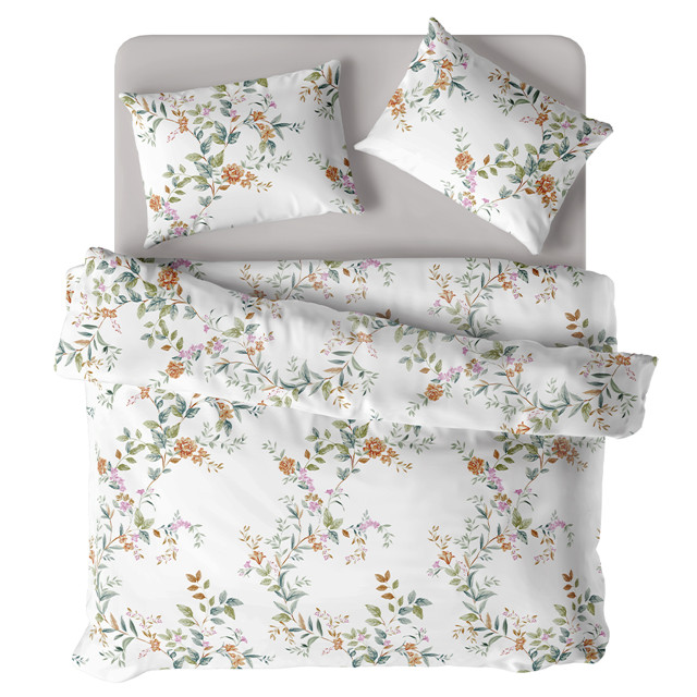 постельное белье 2сп VEROSSA Амарилис/Amaryllis cатин 2 нав.50х70см, арт.929256