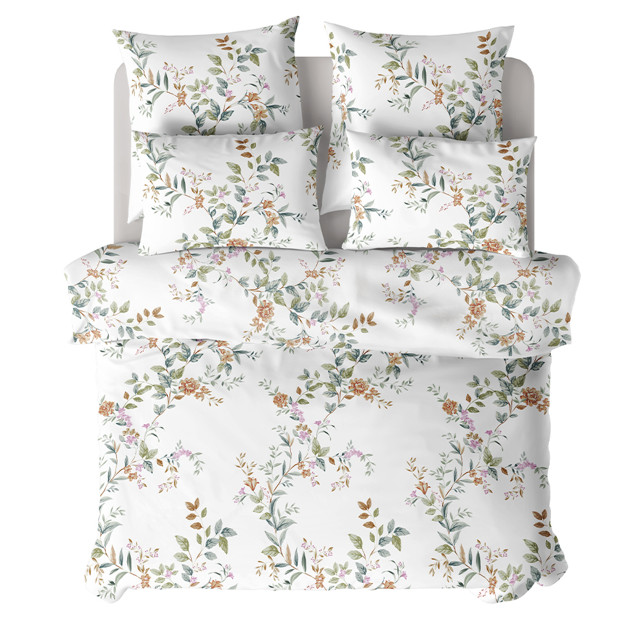 постельное белье евро VEROSSA Амарилис/Amaryllis cатин 4 нав.50х70 и 70х70см, арт.929259