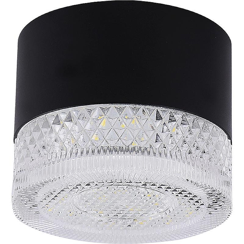 Потолочный светильник Crystal Lux CLT 140C80 BL 4000K цвет плафона/подвески Прозрачный, цвет арматуры Черный
