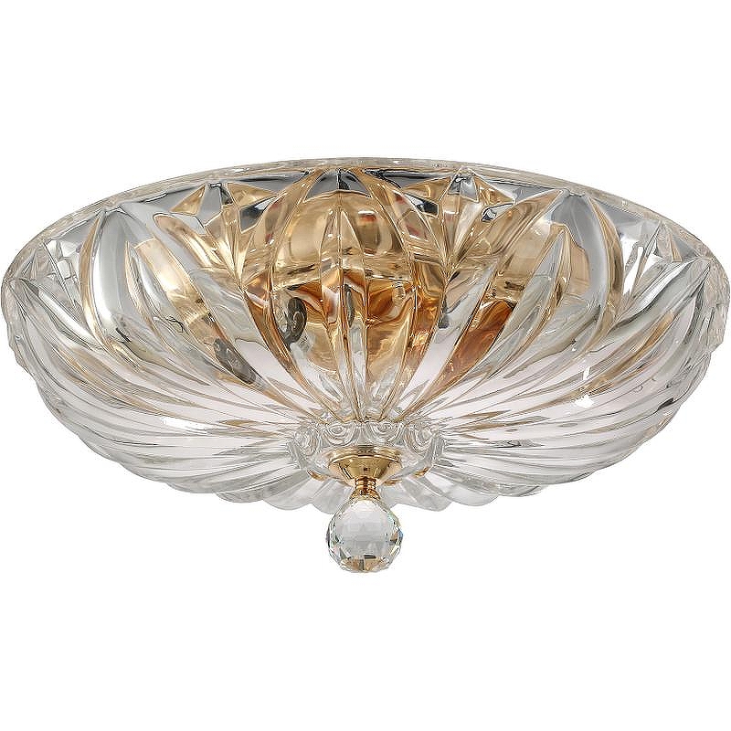 Потолочный светильник Crystal Lux Denis D400 Gold цвет плафона/подвески Прозрачный, цвет арматуры Золото