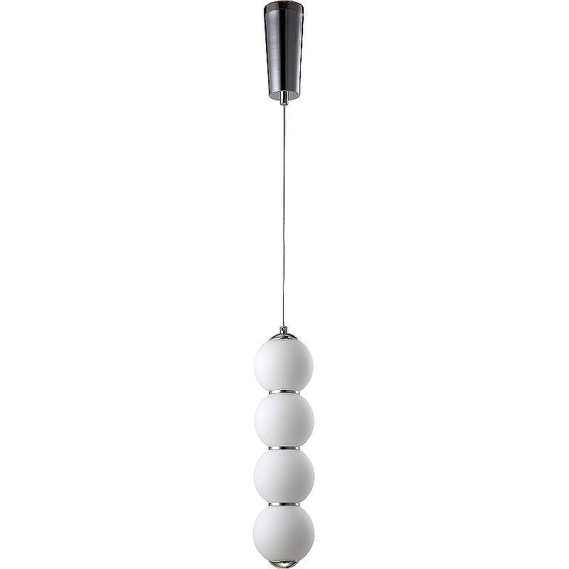 Потолочный светильник Crystal Lux Desi SP4 Chrome White цвет плафона/подвески Белый, цвет арматуры Хром