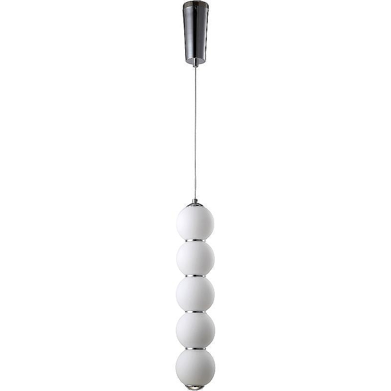 Потолочный светильник Crystal Lux Desi SP5 Chrome White цвет плафона/подвески Белый, цвет арматуры Хром