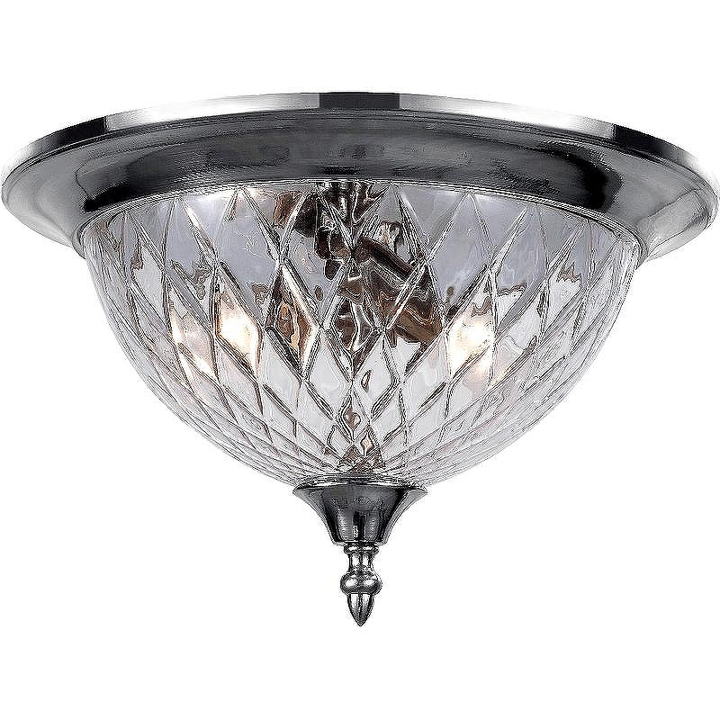 Потолочный светильник Crystal Lux Nuovo PL3 Chrome цвет плафона/подвески Прозрачный, цвет арматуры Хром