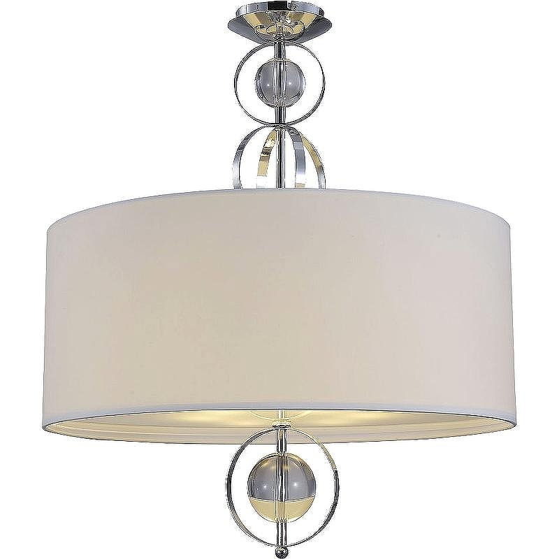 Потолочный светильник Crystal Lux Paola PL6 цвет плафона/подвески Белый, цвет арматуры Хром