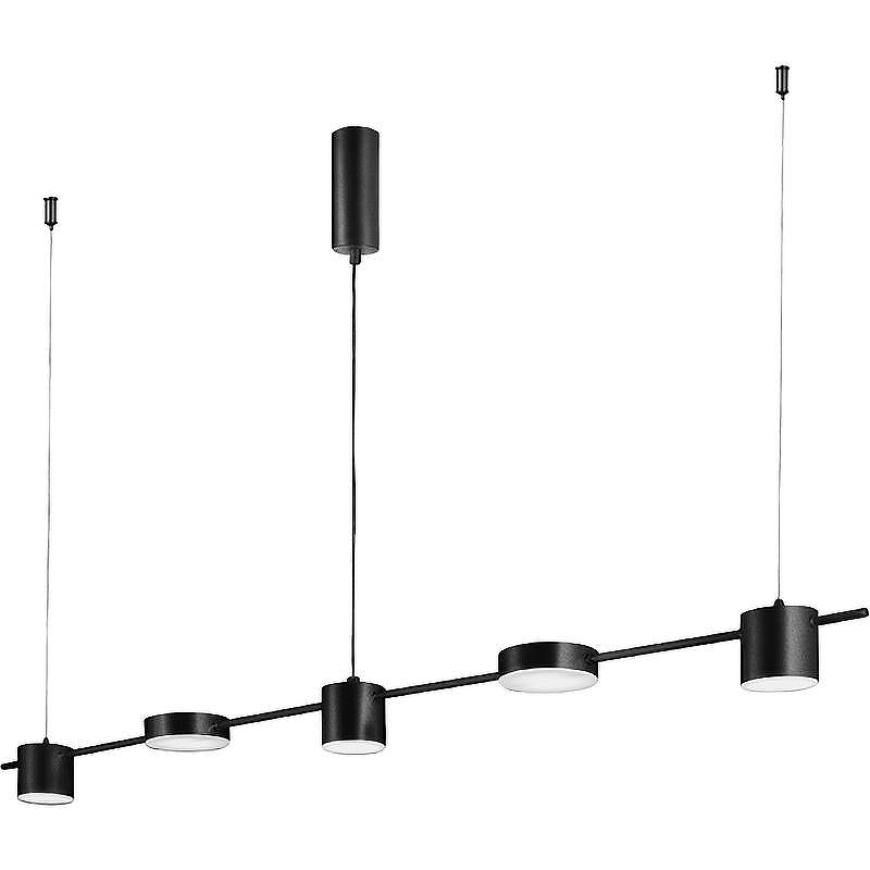 Потолочный светильник Crystal Lux Tristan SP5 L1200 Black цвет плафона/подвески Белый, цвет арматуры Черный