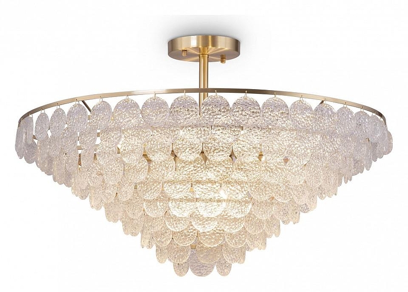 Потолочный светильник Maytoni Mazzo MOD130CL-14G цвет плафона/подвески Прозрачный, цвет арматуры Золото