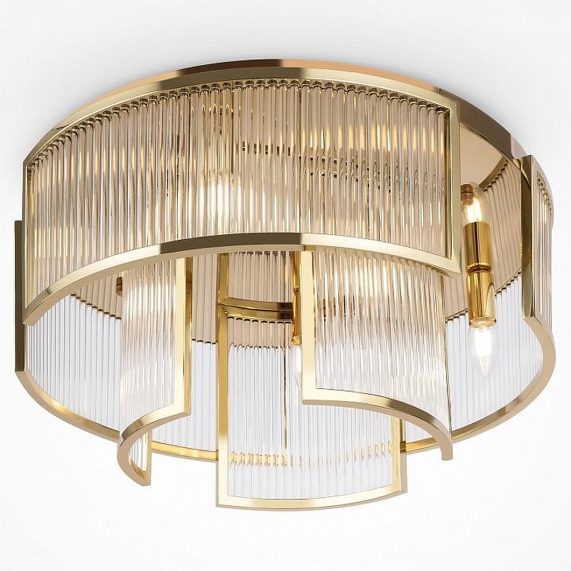 Потолочный светильник Maytoni Modern Frame MOD174CL-06G цвет плафона/подвески Прозрачный, цвет арматуры Золото