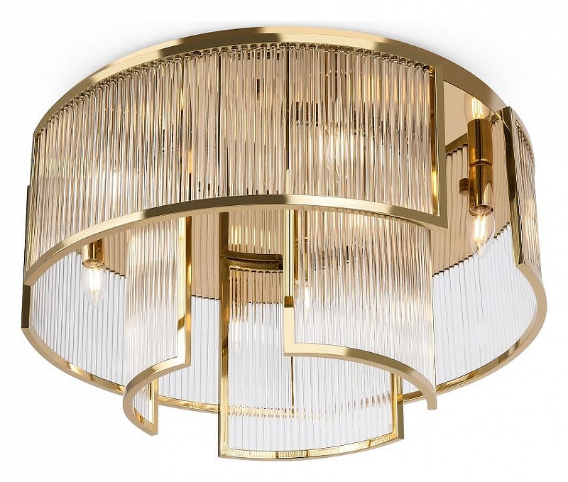 Потолочный светильник Maytoni Modern Frame MOD174CL-09G цвет плафона/подвески Прозрачный, цвет арматуры Золото