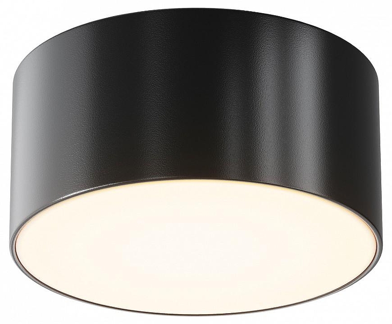 Потолочный светильник Maytoni Zon 1P O430CL-L15B3K цвет плафона/подвески Белый, Черный, цвет арматуры Черный