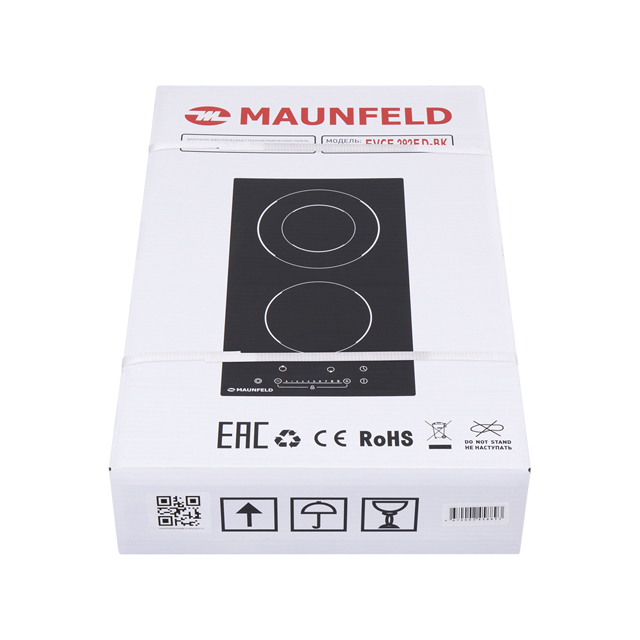 поверхность электрическая MAUNFELD EVCE.292F.D-BK 2 конфорки черный