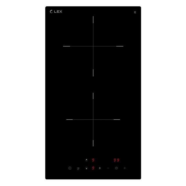 поверхность индукционная LEX EVI 320 A BL 2 конфорки черный