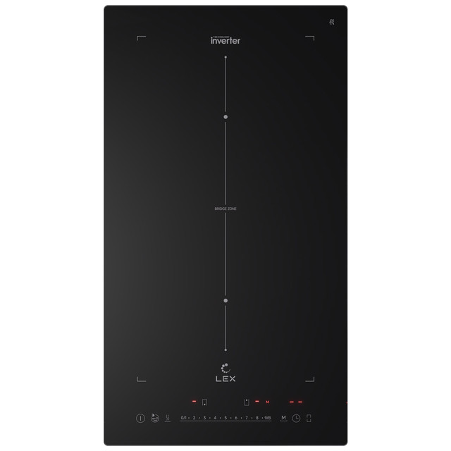поверхность индукционная LEX EVI 321A I BL 28,8 см 2конфорки