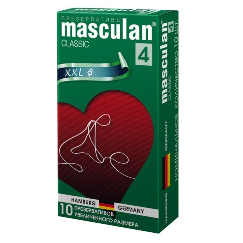 Презервативы Masculan Classic XXL увеличенного размера 10 шт