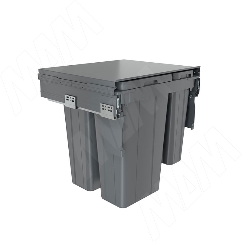PROBOX LT F60 Система сортировки и хранения, 4 емкости (2x9+2x27), креп. фасада, полн.выдв., плавн.закр., цвет графит (BRD604-72HDG)