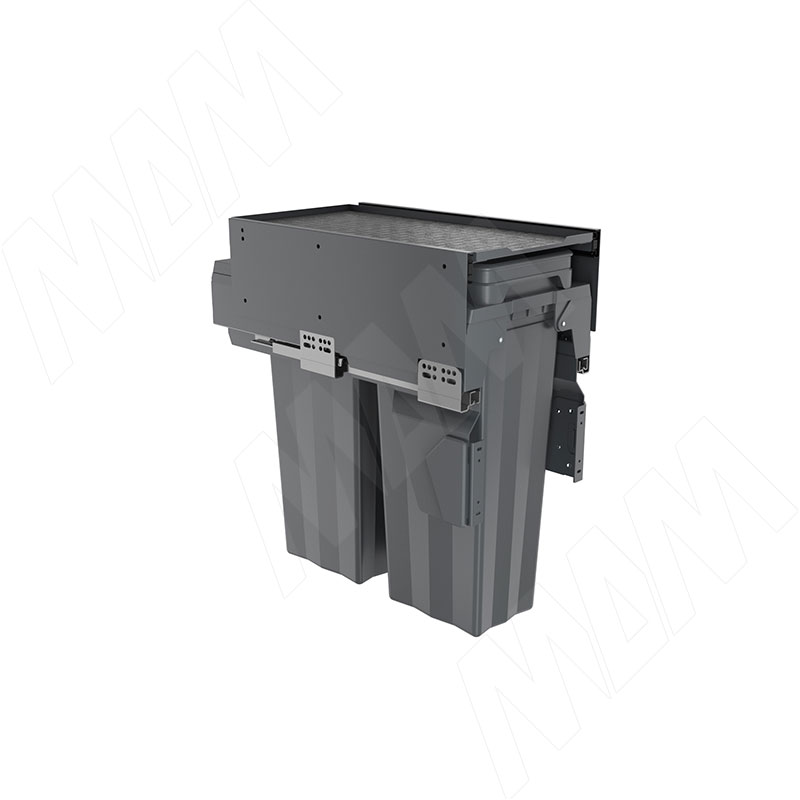 PROBOX MAX F30 Система сортировки и хранения, 2 емкости (2x15), креп. фасада, полн.выдв., плавн.закр., графит (MBN302-30DGMAX)
