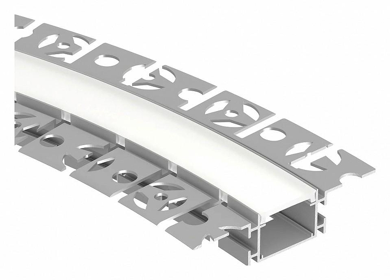 Профиль алюминиевый Arlight FANTOM-BENT 040331(1) цвет серебристый
