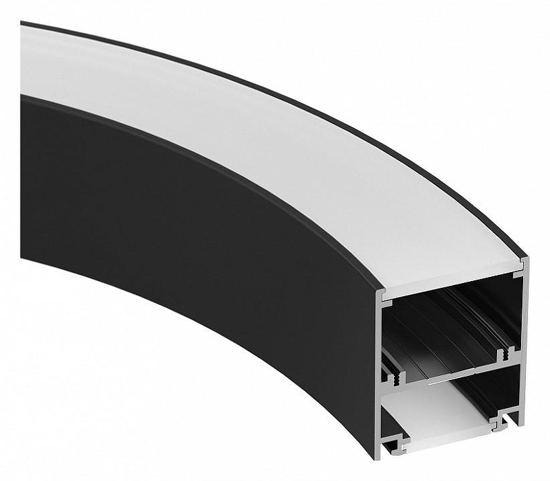 Профиль алюминиевый Arlight SL-ARC 029267 Черный