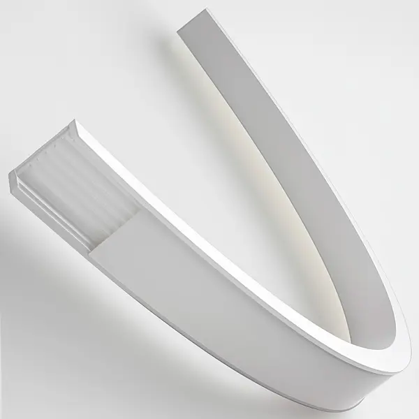 Профиль Apeyron для светодиодной ленты алюминиевый 15 мм 2 м накладной П-образный цвет белый