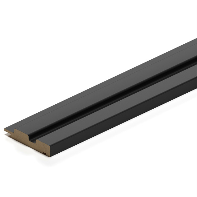 профиль финишный МДФ STELLA Beats De Luxe Black Lead 2700x77x16мм