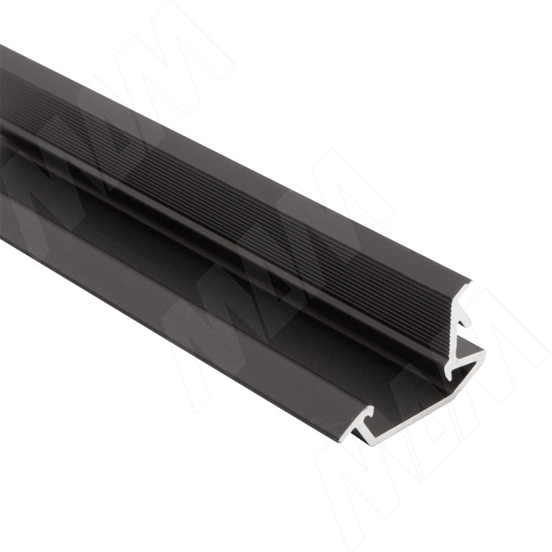 Профиль FM4, врезной, черный, 26х13мм, L-3000 (LSP-FM4-ALU-3000-BL)