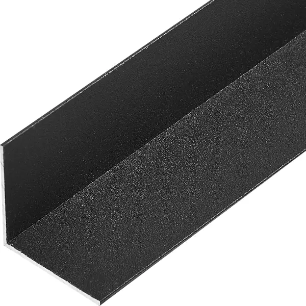 Профиль L-образный алюминий 25x25x1.2x2700 мм черный