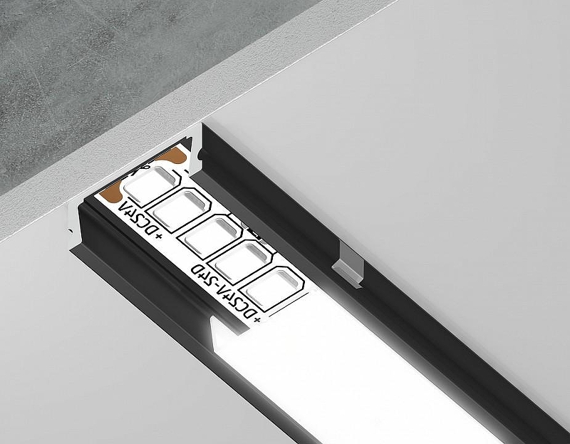 Профиль накладной Ambrella Light GP GP1700BK цвет черный