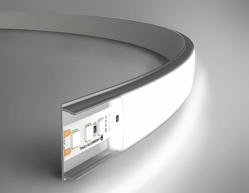 Профиль накладной гибкий Ambrella Light GP GP1600AL цвет серебро