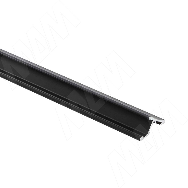 Профиль SM5, накладной, черный, 23х11мм, L-3000 (LSP-SM5-ALU-3000-BL)