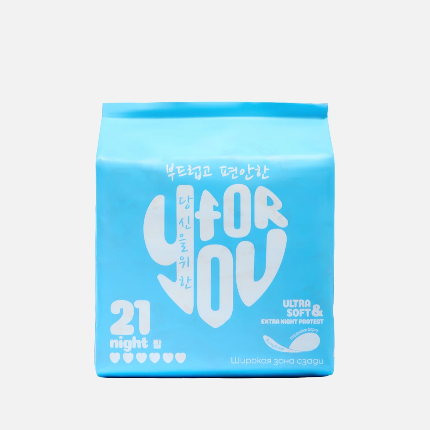 Прокладки женские гигиенические For you Ultra soft & Extra night protect 21 шт