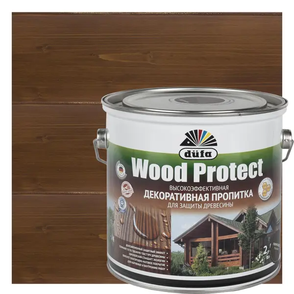 Пропитка для дерева Dufa Wood Protect цвет палисандр 2.5 л