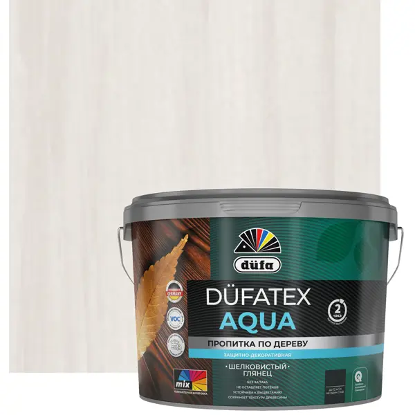 Пропитка для дерева водная белая Dufatex aqua 2.5 л