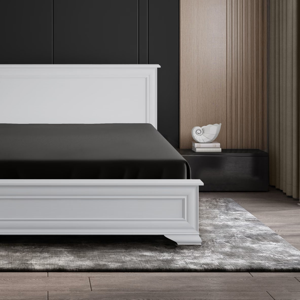 Простыня на резинке Soft Silver Икра 160х200х25 см