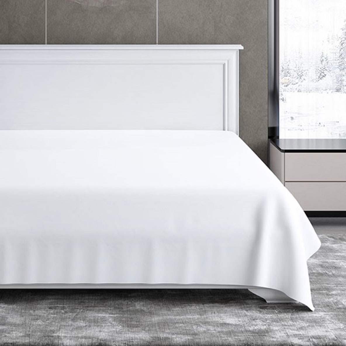 Простыня Soft Silver Альпийский снег 236х270 см