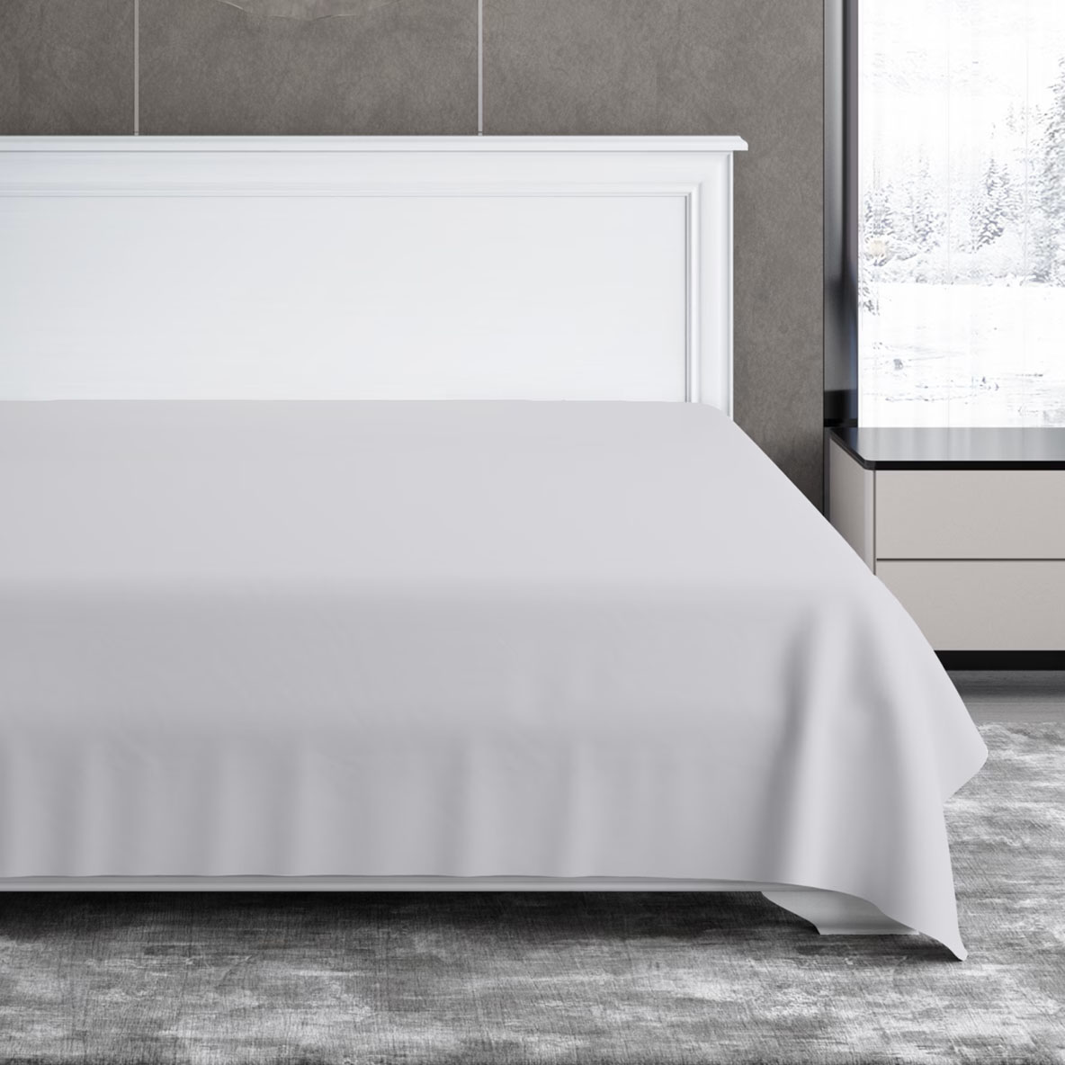 Простыня Soft Silver Благородное серебро 236х270 см