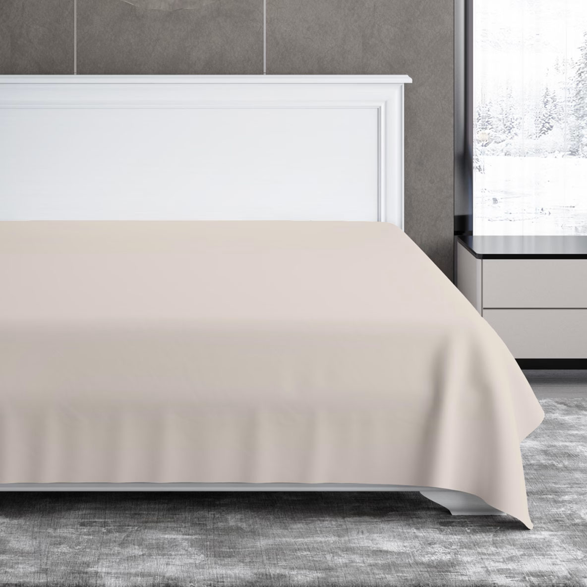 Простыня Soft Silver Песчаный берег 236х270 см