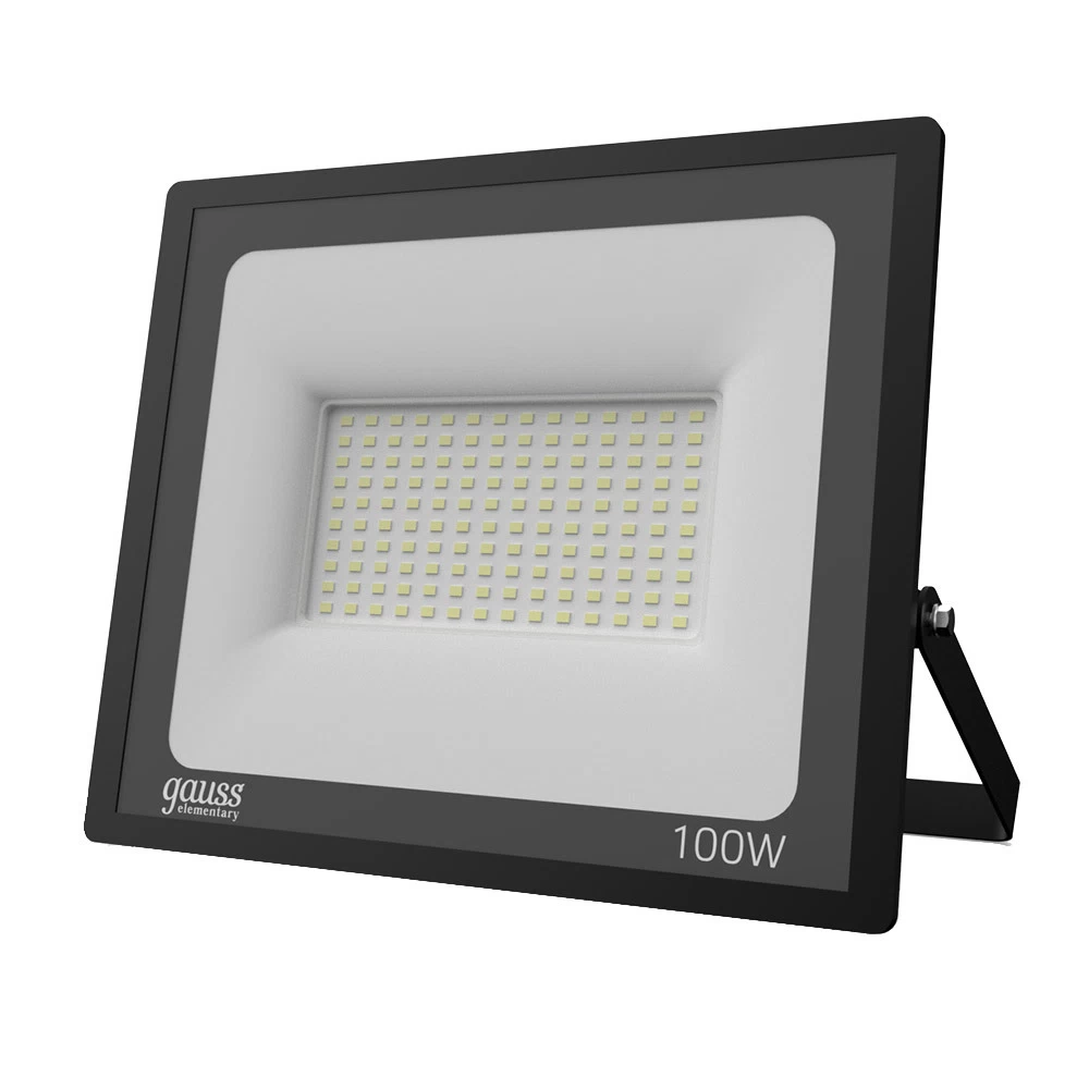 Прожектор светодиодный Gauss Elementary ДО-100 6500К 100 Вт IP65 черный