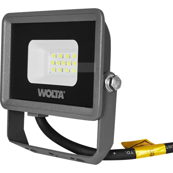 Прожектор светодиодный уличный Wolta WFL-10W/08 10 Вт 5700 К IP65 холодный белый свет